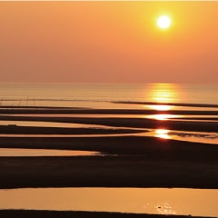 写真：真玉海岸（日本の夕陽百選認定）